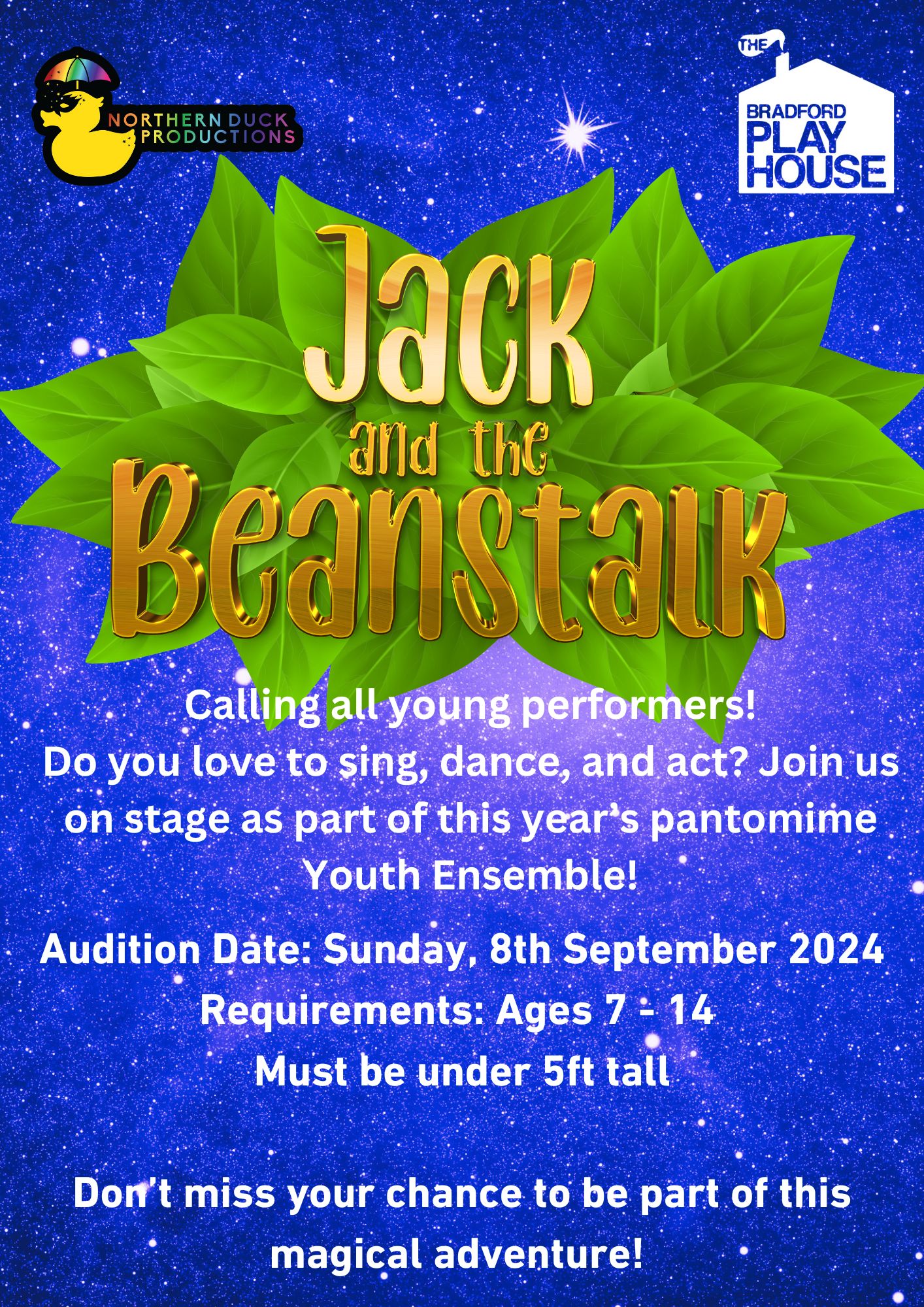 Jack and The Beanstalk - The Bradford Playhouse